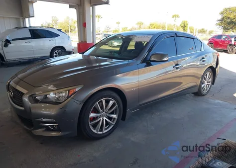 2015 Infiniti Q50 z USA, uszkodzony, nr VIN JN1BV7AP6FM345004
